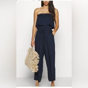 Hollister strapless jumpsuit